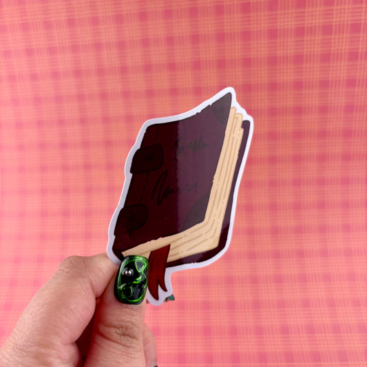 Magic Tome Glossy Vinyl Sticker
