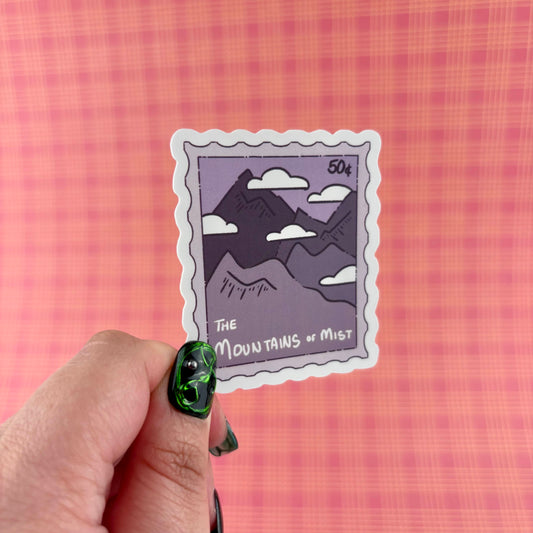 The Mountains of Mist Stamp Sticker