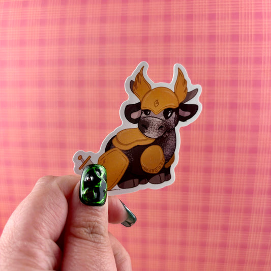 Paladin DnD Cow Sticker