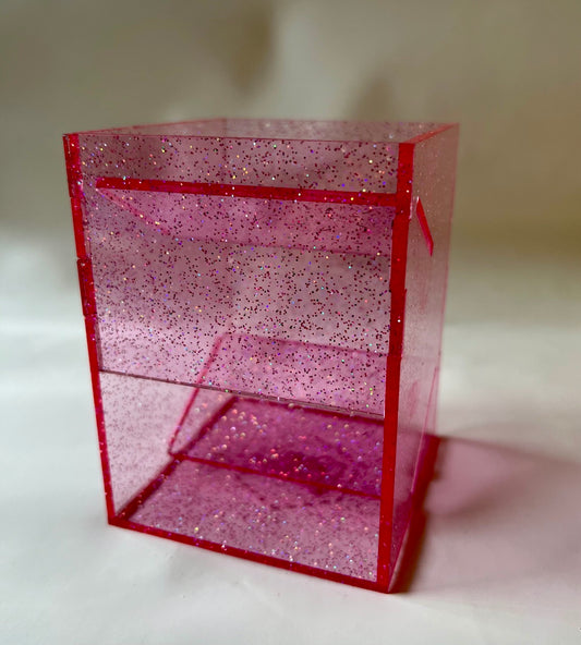 Pink Jelly Dice Tower