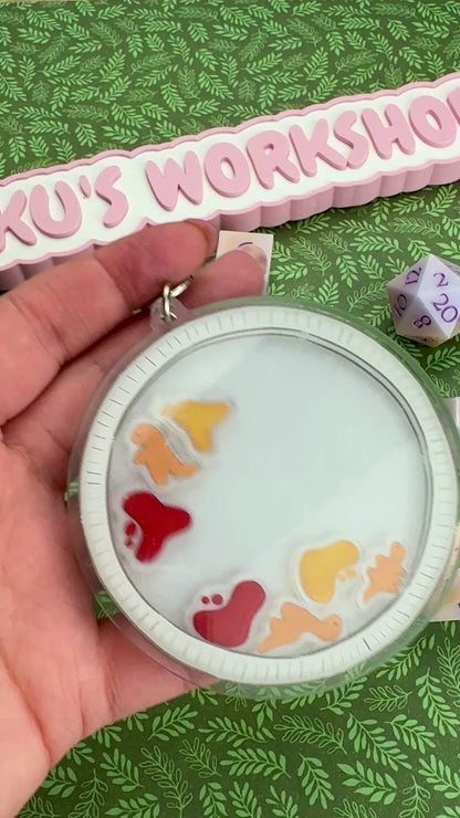 Dino Nugget Shaker Keychain