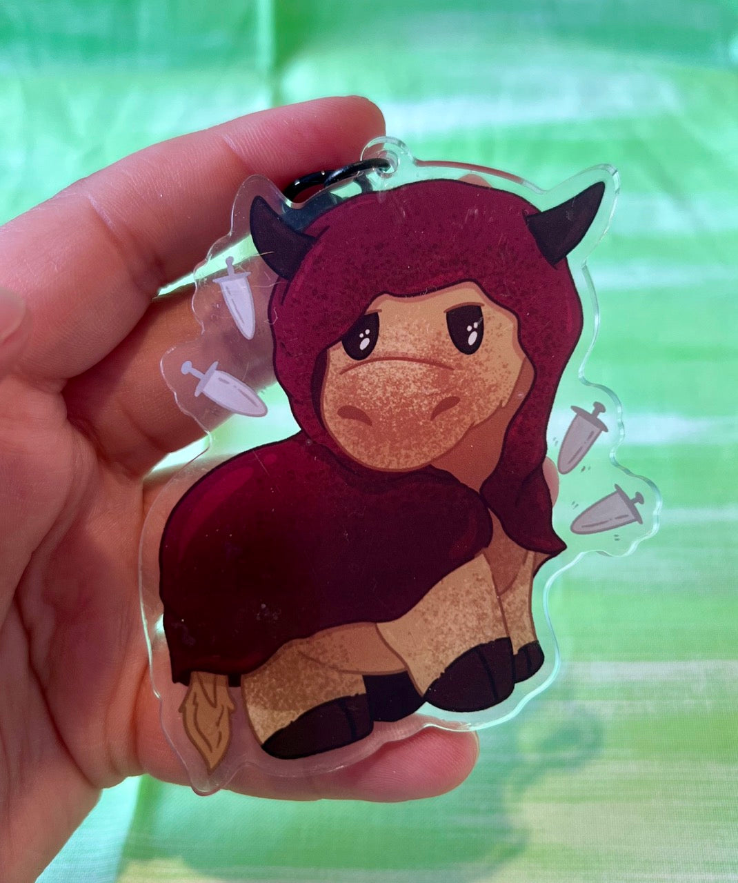 Rogue DnD Cow Keychain