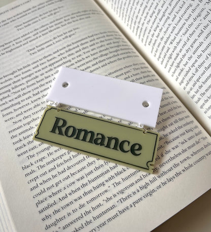 "Romance" Hanging Acrylic Sign