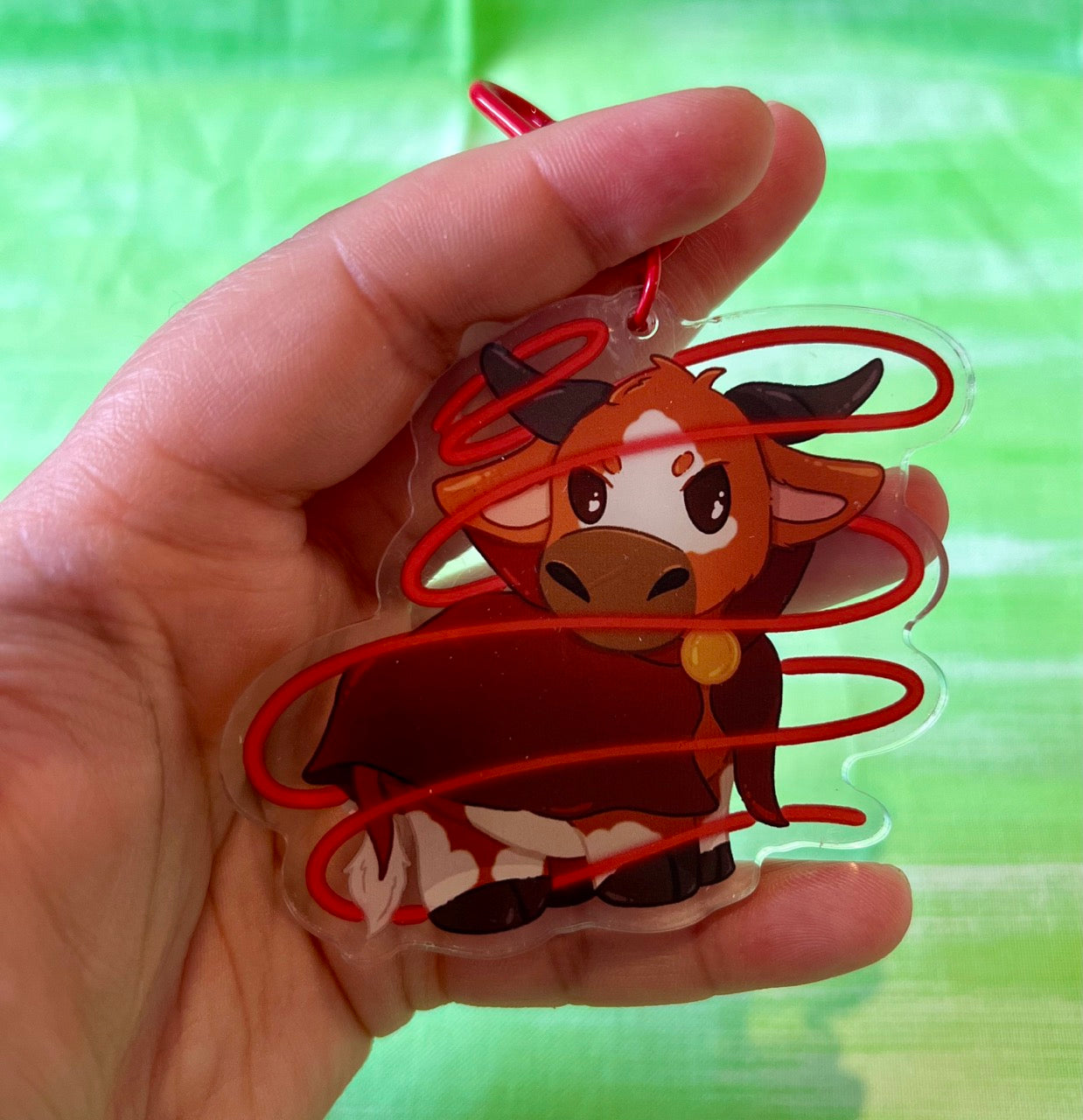 Sorcerer DnD Cow Keychain