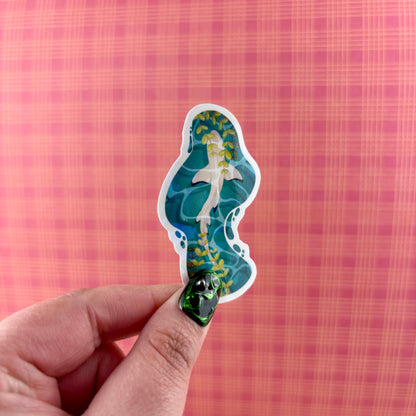 Tranquil Shark Holographic Sticker