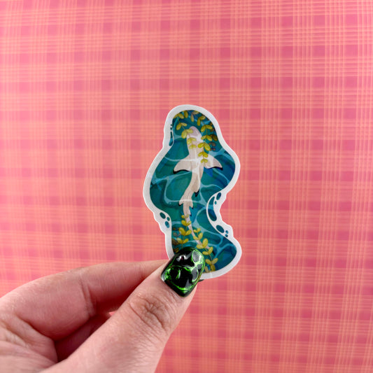 Tranquil Shark Holographic Sticker