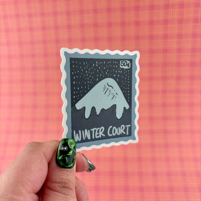 Winter Court Stamp Sticker
