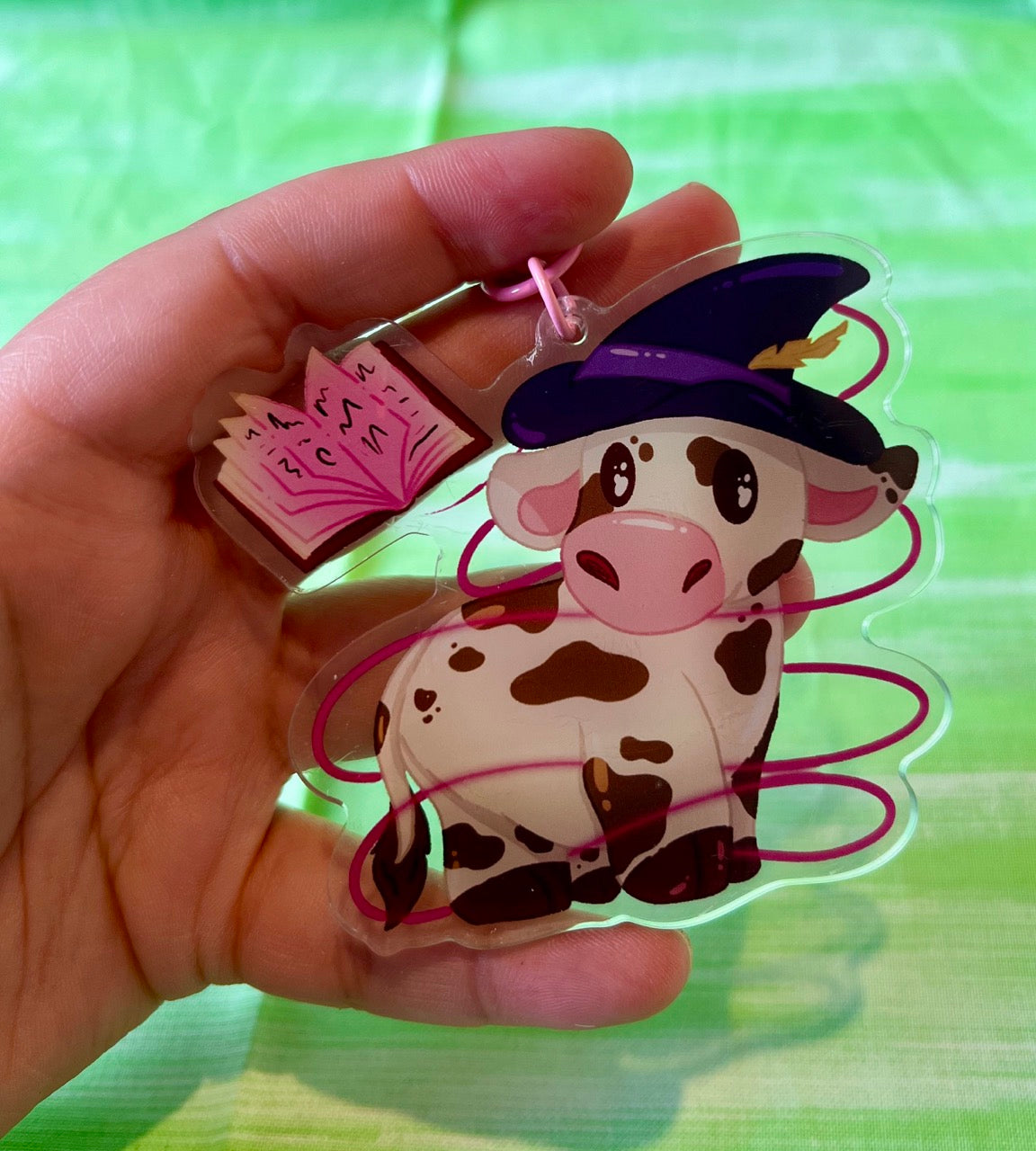 Wizard DnD Cow Keychain