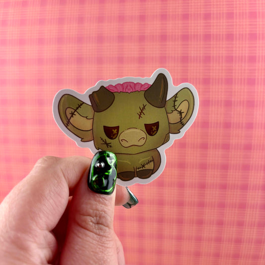 Zombie Cow Sticker